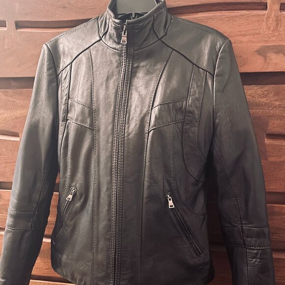 Women's genuine leather jacket medium Izod - Picture 1 of 4